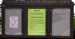 Church notice board